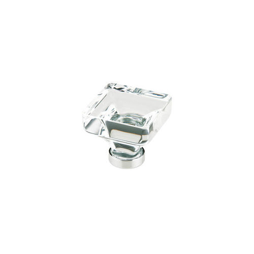 Square 1-3/4" Cabinet Knob Satin Nickel Finish