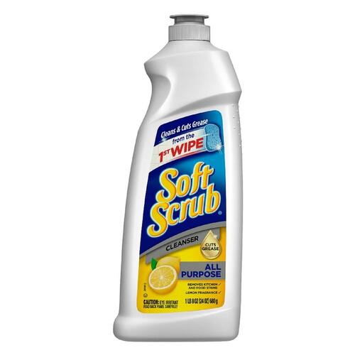 SOFT SCRUB 000865 Cleanser Lemon Scent 24 oz Cream