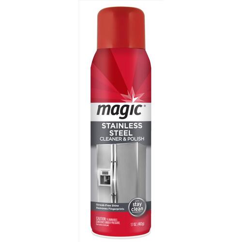 Magic 3062 Cleaner and Polish, 17 oz Aerosol Can, Liquid, Citrus, White