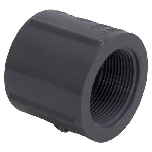 Coupling Schedule 80 1-1/2" FPT T X 1-1/2" D FPT PVC