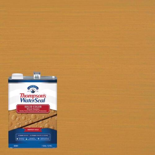 Thompson's Waterseal TH.093401-16 TH.043811-16 Waterproofing Stain, Harvest Gold, 1 gal