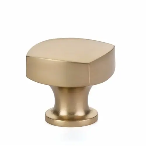 1-1/4" Freestone Cabinet Knob Satin Brass Finish