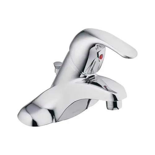 Adler Series Bathroom Faucet, 1.2 gpm, 1-Faucet Handle, Metal, Chrome Plated, Lever Handle, Low Arc Spout