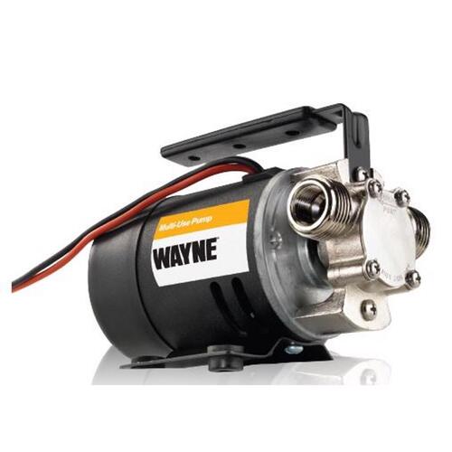 Wayne PC1 Transfer Pump, 14 A, 12 V, 0.125 hp, 3/4 in Outlet, 300 gph, Aluminum