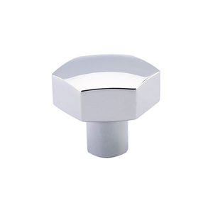 1-1/2" Mod Hex Cabinet Knob Bright Chrome Finish