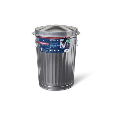 Trash Can, 20 gal Capacity, Steel