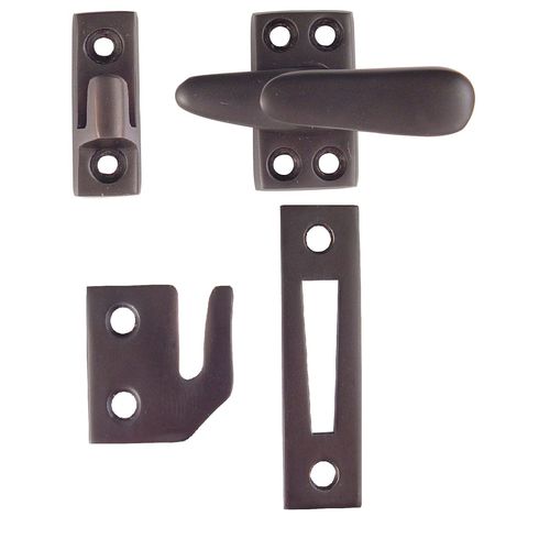 Emtek 8703US10B Casement Latch Standard with 3 Strikes Oil Rubbed Bronze Finish