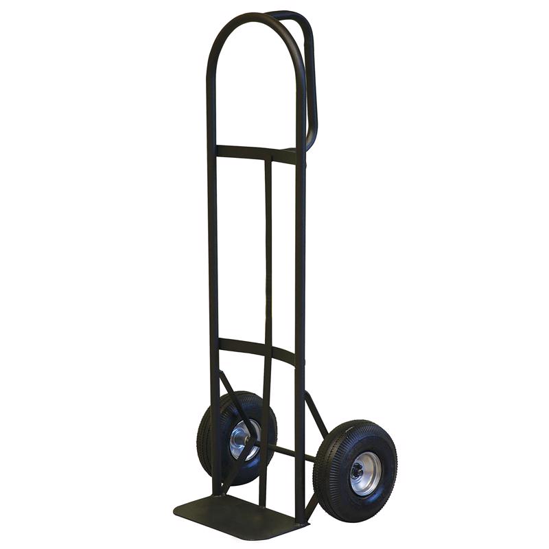 Milwaukee 30019 Hand Truck, 14 in W Toe Plate, 7-1/2 in D Toe Plate, 800 lb, Pneumatic Caster Charcoal Gray