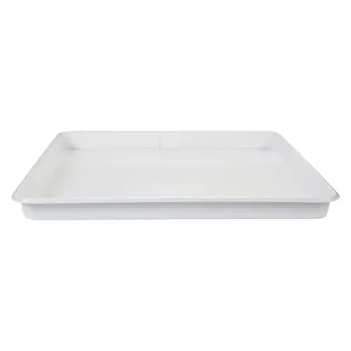 28 In. x 30 In. Plastic Washing Machine Drain Pan White