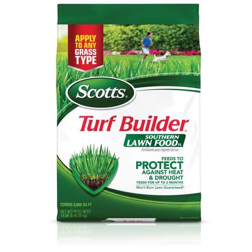 Turf Builder Southern Lawn Food Fertilizer, 14.06 lb Bag, Solid, 32-0-10 N-P-K Ratio
