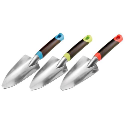 Hand Trowel Dig 12" Aluminum Poly Handle Assorted - pack of 12