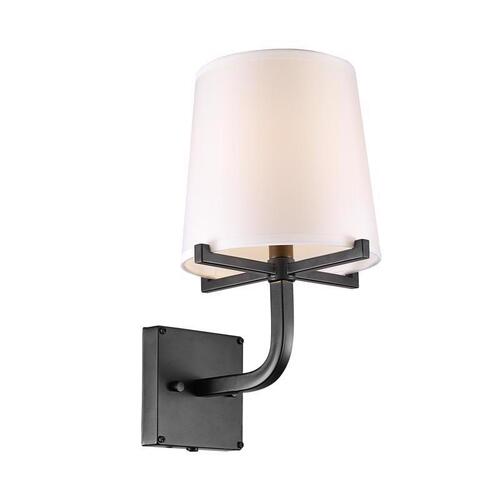 Wall Sconce Valerie 1-Light Dark Bronze Modern Farmhouse Dark Bronze