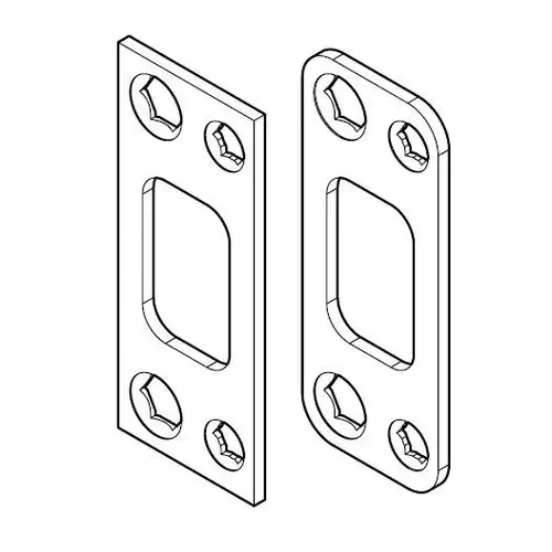 Dual Strike Kit for Deadbolt Satin Nickel Finish