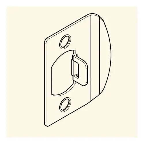 Square Corner Strike for Knob / Lever Dark Bronze Finish