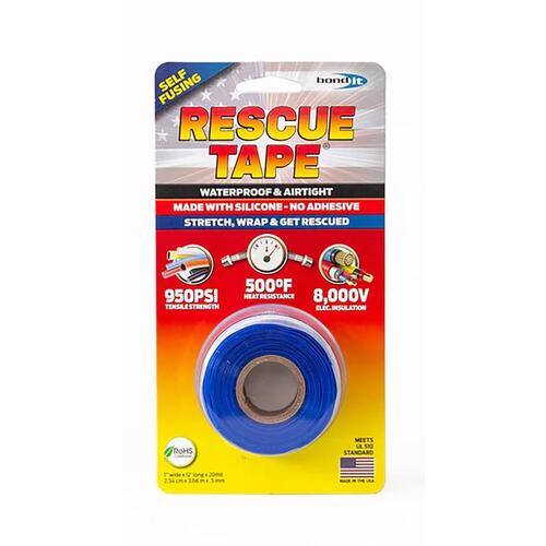 Pipe Repair Tape, 12 ft L, 1 in W, Blue