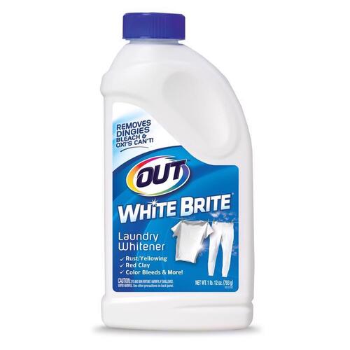 OUT WB30N White Brite Laundry Whitener, 30 oz Bottle, Powder, White