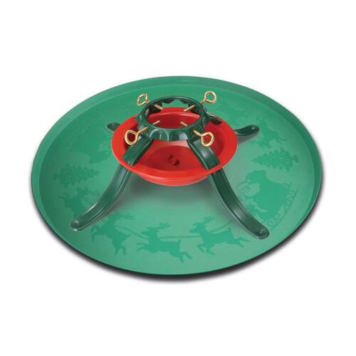 HandiThings Tree Stand Tray, 28-1/2 in W, Green - pack of 12