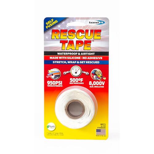 Harbor RT12012BWH Silicone Tape White 1" W X 12 ft. L White