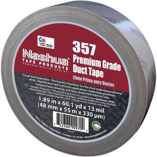 Nashua 1086142 Duct Tape 1.89" W X 60 yd L Silver Silver