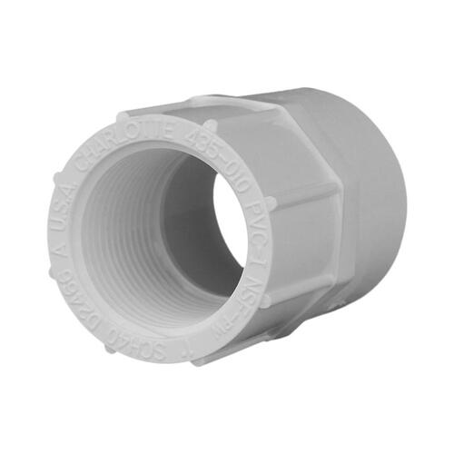 Pipe Adapter Schedule 40 1" Slip T X 1" D FPT PVC - pack of 25