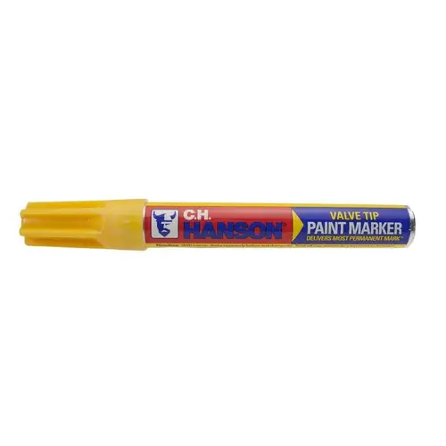 C.H Hanson 10299 Paint Marker El Marko Yellow Valve Tip