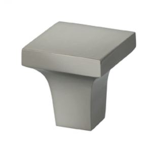 1-1/2" Modern Square Cabinet Knob Satin Nickel Finish