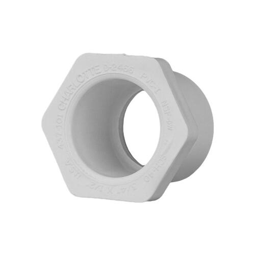 Reducing Bushing Schedule 40 3/4" Spigot T X 1/2" D Slip PVC - pack of 25