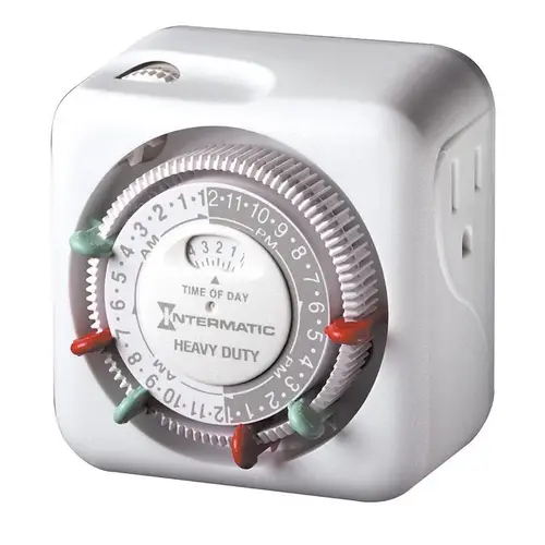 Plug In Timer Indoor 125 V White White