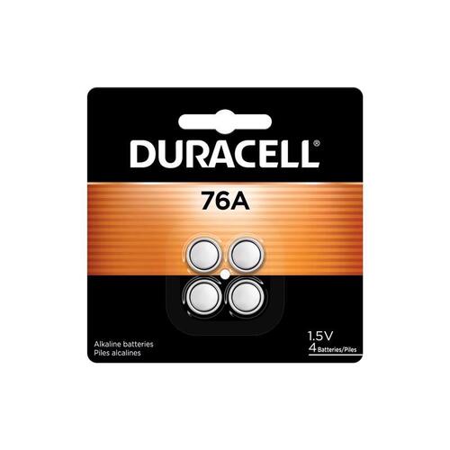 DURACELL 76AB4PK-XCP6 Medical Battery Alkaline 76A LR44 1.5 V 0.11 Ah - pack of 6