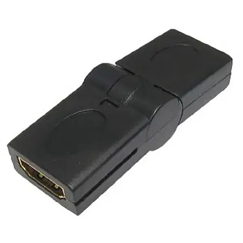 HDMI Swivel Jack Coupler Just Hook It Up Black