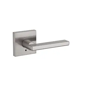 Kwikset Halifax Satin Nickel Privacy Lever Right or Left Handed Kwikset Halifax Satin Nickel Privacy Lever Right or Left Handed
