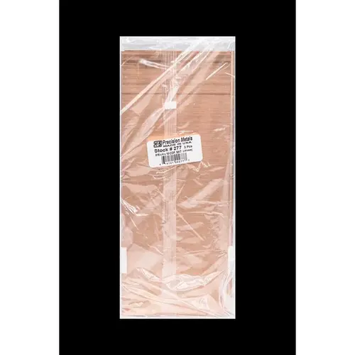 K&S 277 4 In. x 10 In. x .016 In. Copper Sheet Stock