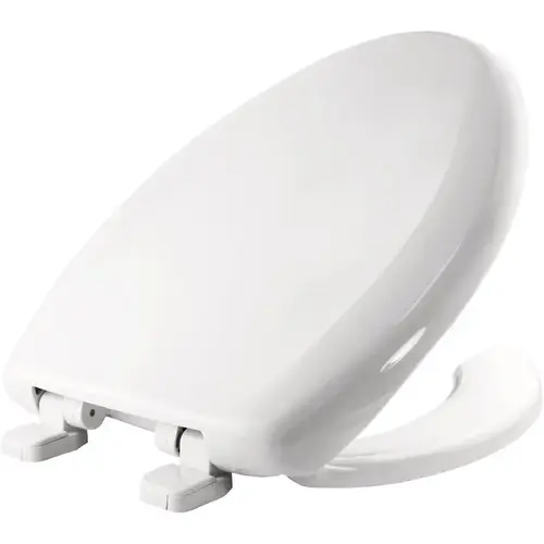 Toilet Seat Elongated White Plastic Plastic