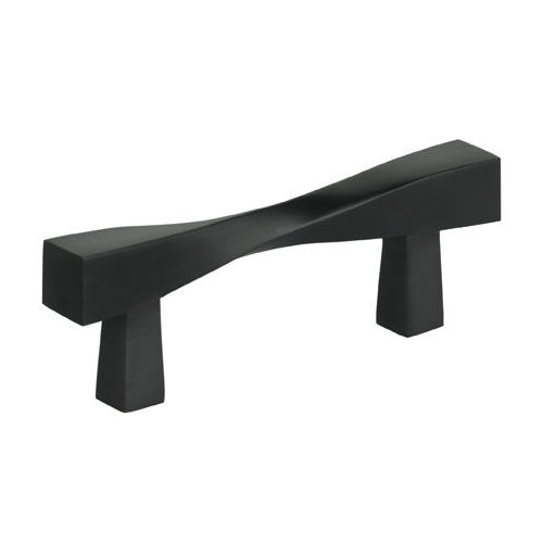 2-3/4" Center to Center Modern Twisted Cabinet Pull Oil Rubbed Bronze Finish