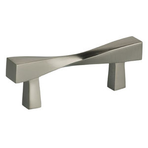 Omnia 9009/70.15 2-3/4" Center to Center Modern Twisted Cabinet Pull Satin Nickel Finish