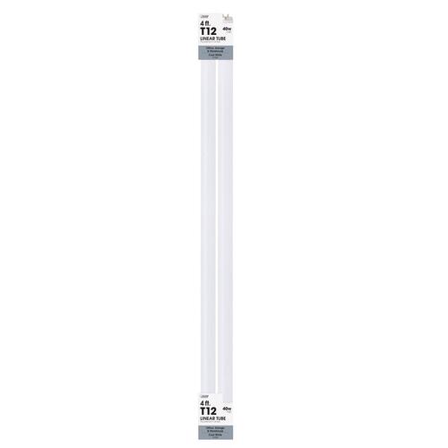 Fluorescent Bulb 40 W T12 1.4" D X 48" L Cool White Linear 4100 K Frosted