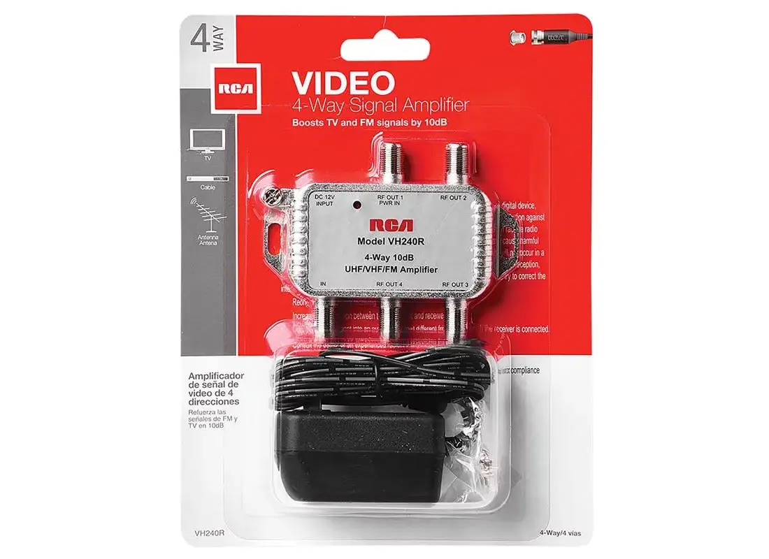 RCA VH240R Port Distribution Amplifier Indoor TV Silver Buy Now