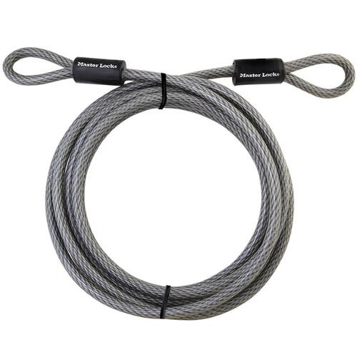 Looped End Cable, Steel Shackle Gray