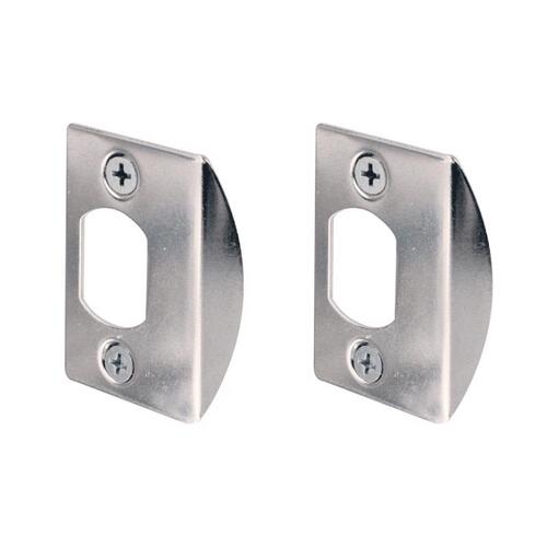 E2234 Latch Strike, 2-1/4 in L, 1-7/16 in W, Steel, Chrome Pair