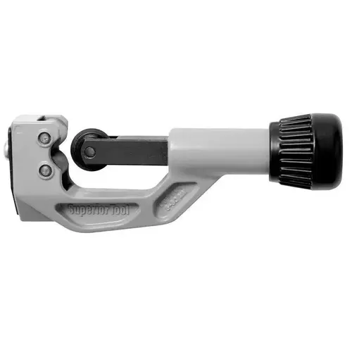 Tube Cutter, 1-3/16 in Max Pipe/Tube Dia, 1/8 in Mini Pipe/Tube Dia Black/Silver