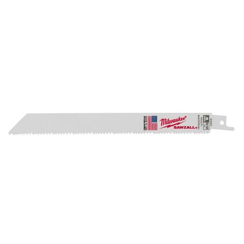 Milwaukee 48-01-2073-XCP10 Blade, 3/4 in W, 8 in L, 8/12 TPI - pack of 10