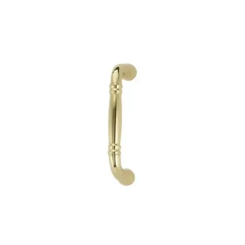 3-1/2" Center to Center Traditional Cabinet Pull Bright Brass Finish