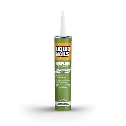Liquid Nails LN-602 Construction Adhesive, Light Tan, 10 oz Cartridge