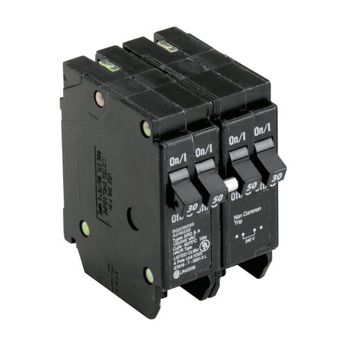 Circuit Breaker with Rejection Tab, Quad, Type BQ, 30/50 A, 4 -Pole, 120/240 V
