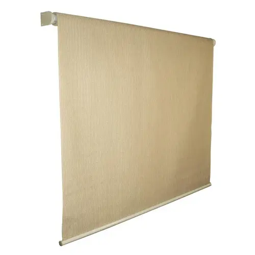 Roll-Up Exterior Window Shade Beige 72" W X 72" L Beige