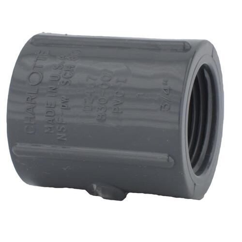 Coupling Schedule 80 1/2" FPT T X 1/2" D FPT PVC