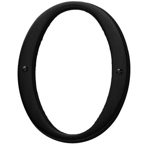 4-3/4" Carded House Number # 0 Flat Satin Black Finish