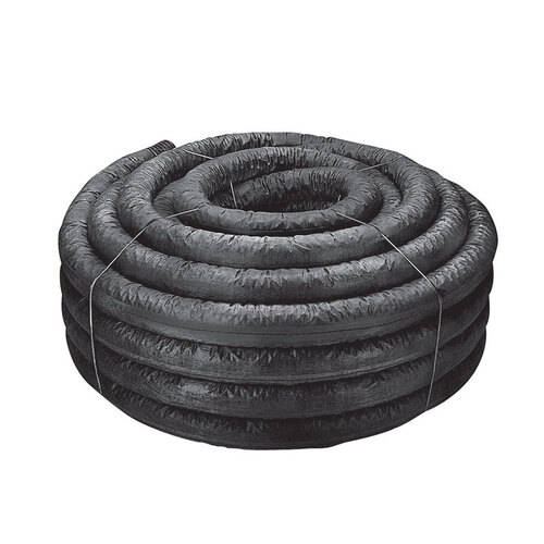 ADVANCED DRAINAGE SYSTEMS 04730100BS 4" X 100' Black Regular Perforated Single Wall Pipe