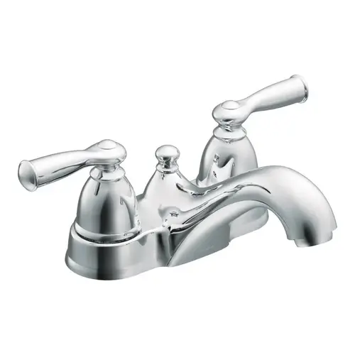 Banbury Series Bathroom Faucet, 1.2 gpm, 2-Faucet Handle, Metal, Chrome Plated, Lever Handle