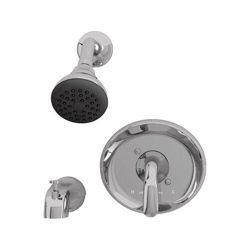 Cadet Suite Series Tub and Shower Faucet, Adjustable Showerhead, 2 gpm Showerhead